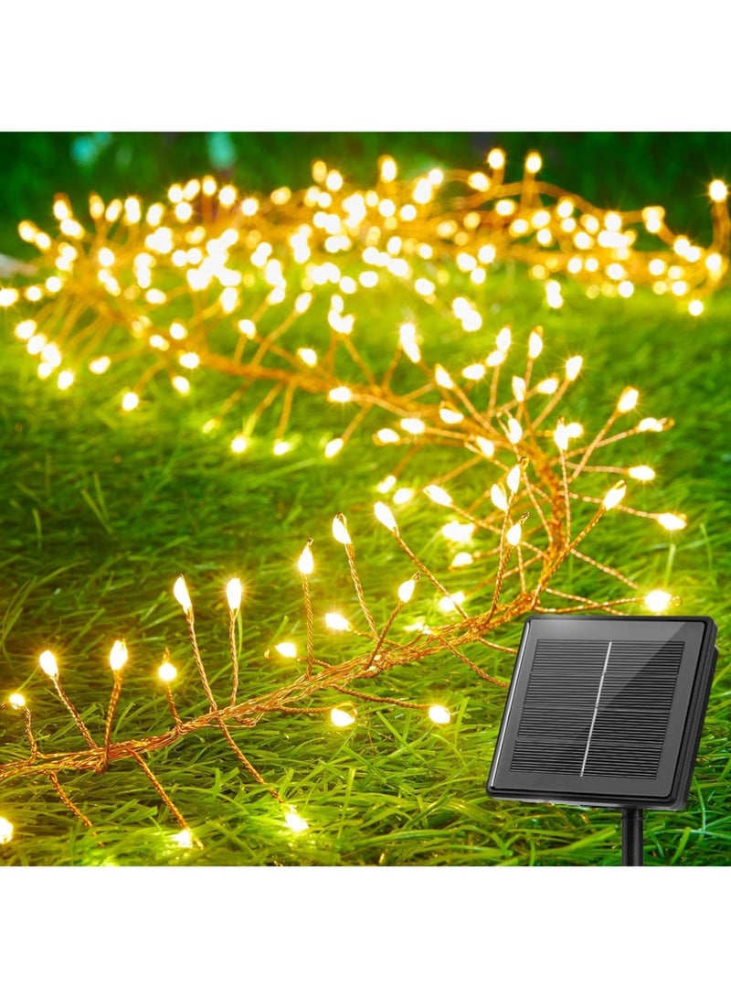 YOUGE 200LED Home Decorative Fairy Lights, 8M Outdoor String Lights, 8 Lighting Modes , for Wedding, Brithday, Party, Home Decoration (Warm White) - Image 1